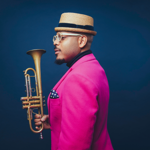 Trinidad-born trumpeter and composer Etienne Charles, photo by Lauren Desberg